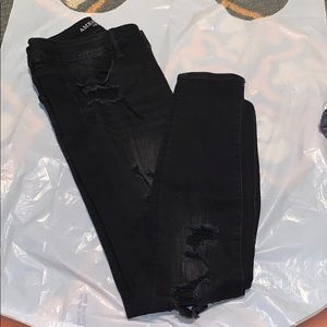 American Eagle ripped black jeans